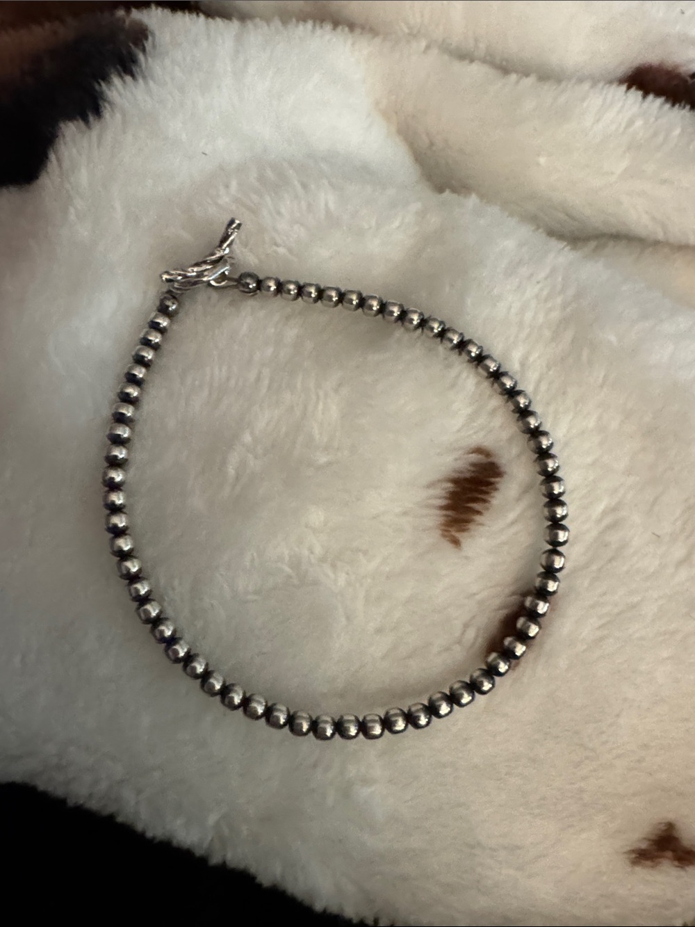 Sterling Silver Pearl Bracelet with toggle